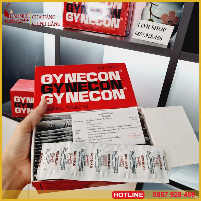Viên đặt phụ khoa Gynecon Thái Lan(hộp 100v)