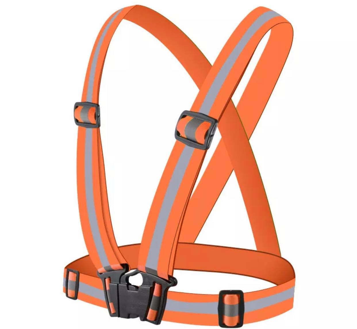 【Footprint】 Safety Vest Reflective Belt Not Elastic Safety Vest High Visibility Cycling PPE Safety Gear Safety Equipment Workwear. 