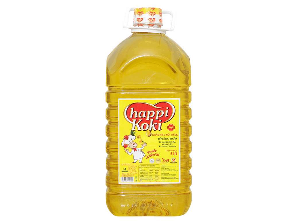 Dầu Ăn Cao Cấp Happi Koki Can 5L