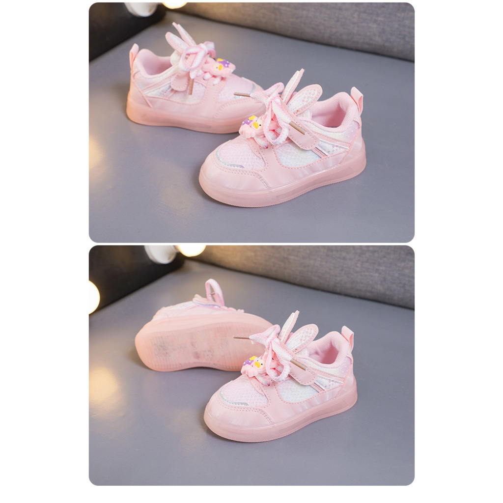 100% BESTSELLER! Sepatu Lampu LED Anak Perempuan Sneaker Anak LED