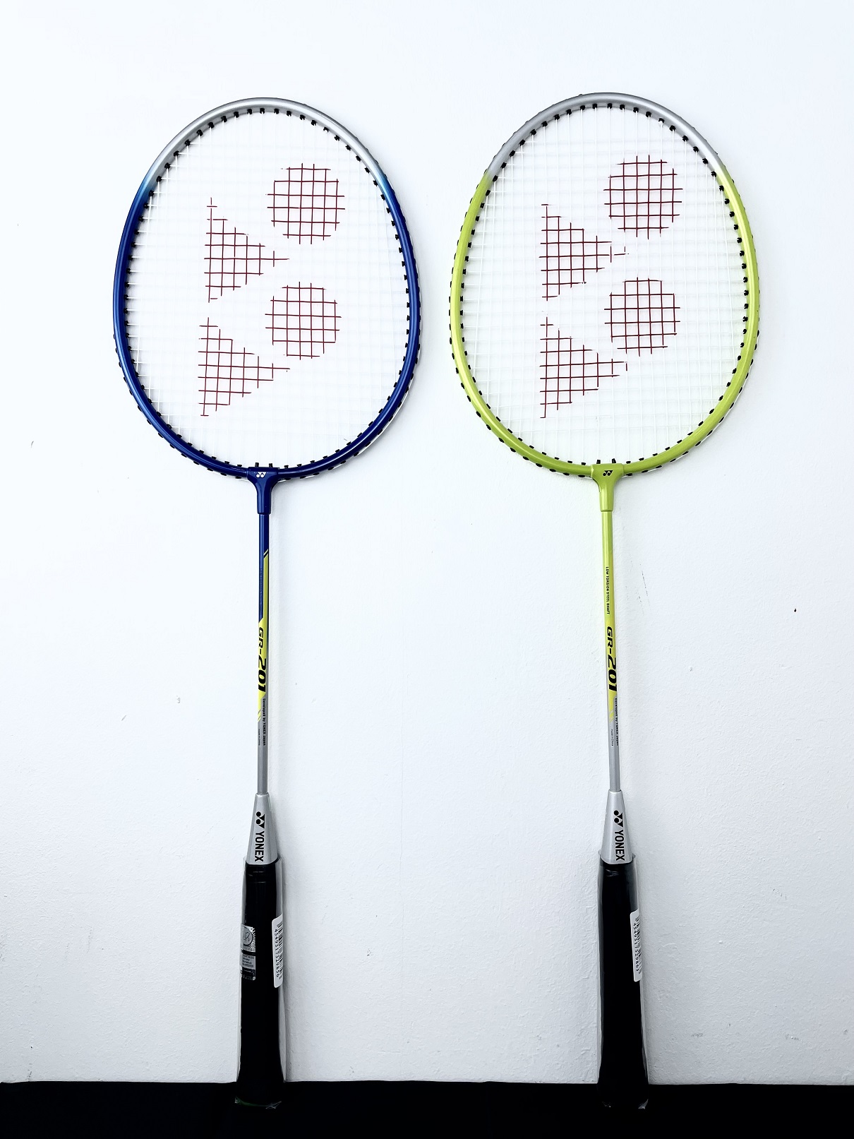 Set of 2 Yonex Gr 201 Blue Strung Badminton Racquet Fast Shipping 