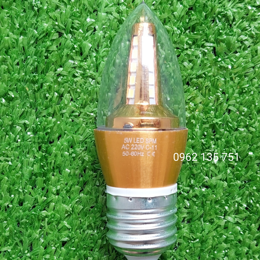 Bóng LED Nến (Quả Nhót) Dùng cho Đèn Chùm Đuôi E14, E27