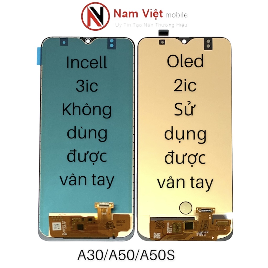 Màn hình Samsung A30 / A50 / A50s (Màn hình Samsung A30 / A50 / A50s ( Oled 2ic , Incell 3ic ) dùng được vân tay