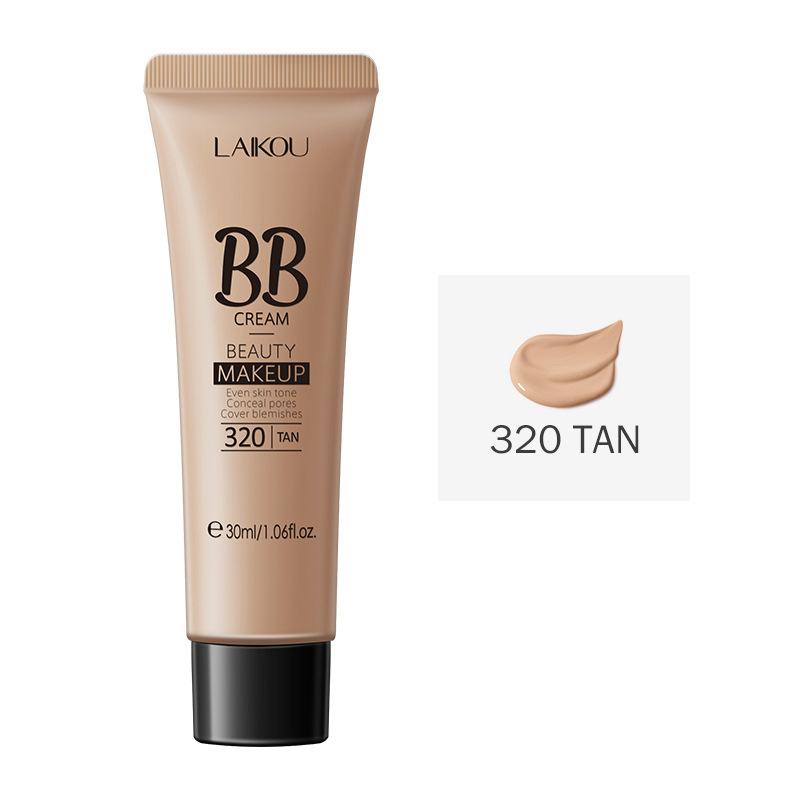 LAIKOU BB Cream 18 Hour Longlasting Liquid Foundation Waterproof Anti-acne Marks Flawless Natural Face Base Makeup