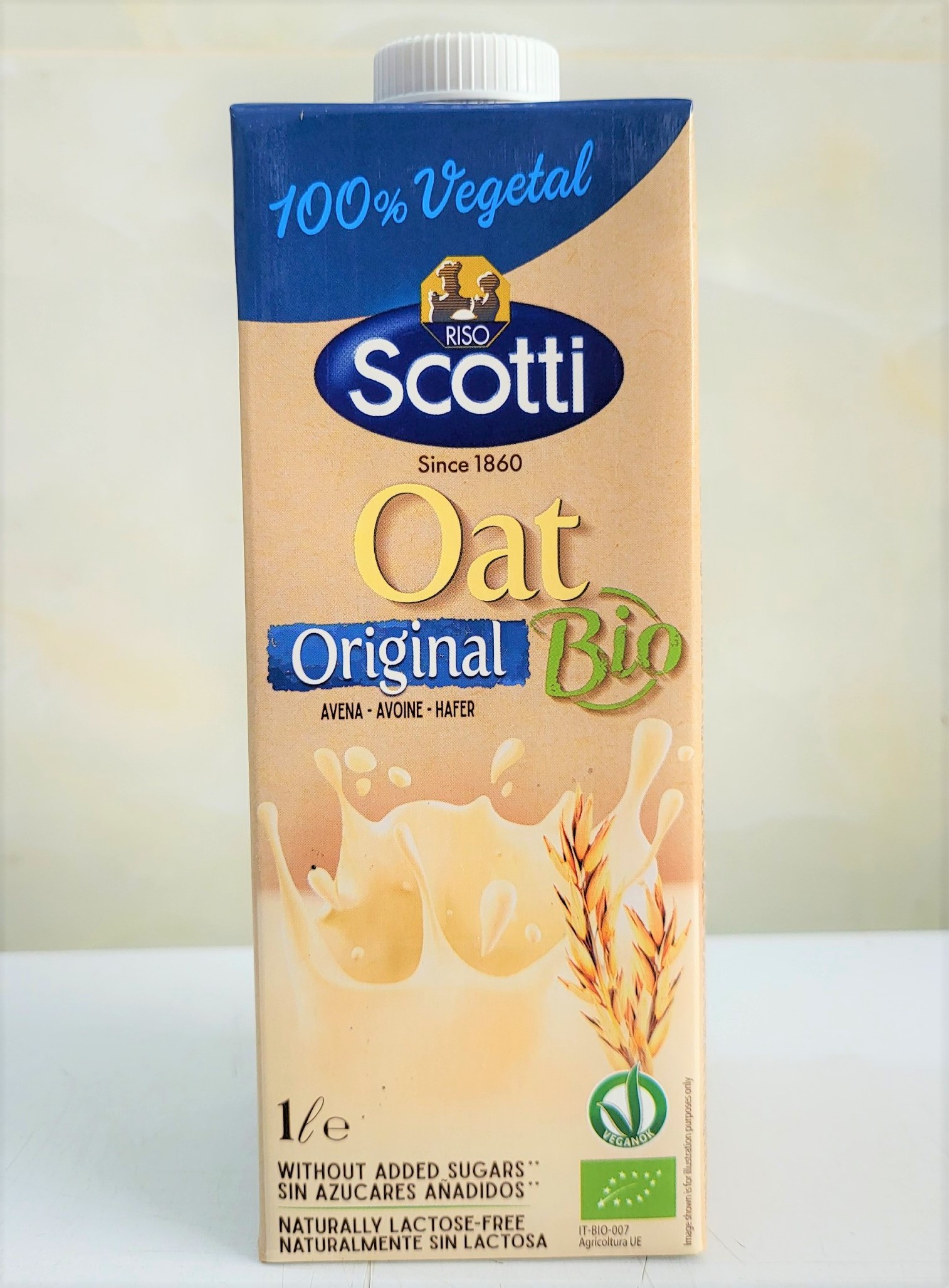[Hộp 1 Lít] [ORIGINAL] SỮA YẾN MẠCH HỮU CƠ VỊ TỰ NHIÊN [Italia] RISO SCOTTI Bio Oat Milk (atv-hk)