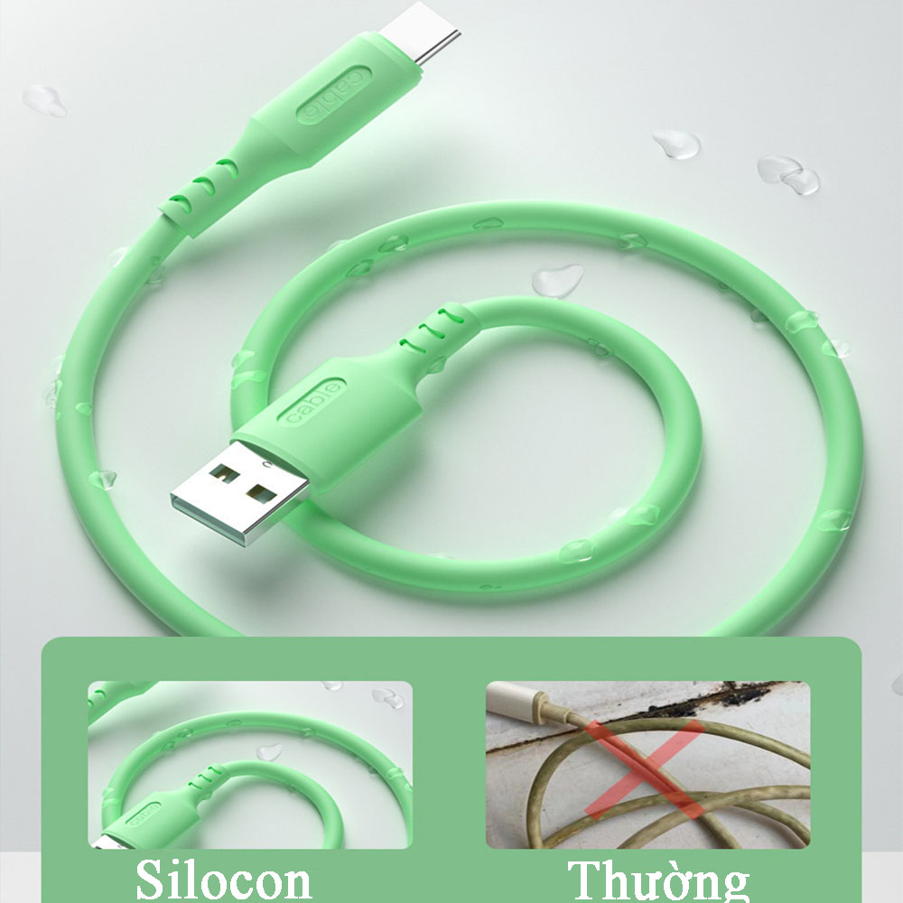 Cáp sạc type C sạc nhanh 2.4A giá rẻ
