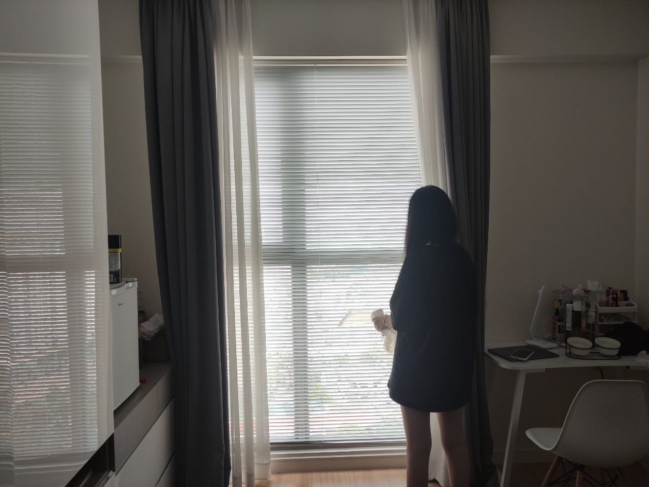 Rèm sáo nhôm ST07 màu hồng
