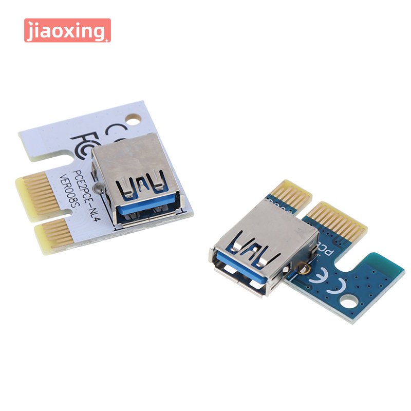 jiaoxing USB 3.0 PCI-E 1X to 16X Extension Cable Mining PCI-E Extended Line Card Adapter