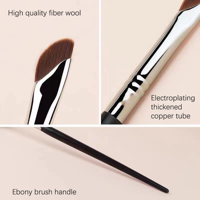 1Pc Eyeliner Brush Knife Edge Makeup Brush Liquid Eyeliner Brush Ultra Thin Fine Oblique Angle Flat Head Eyebrow Brush Fullhouse. 
