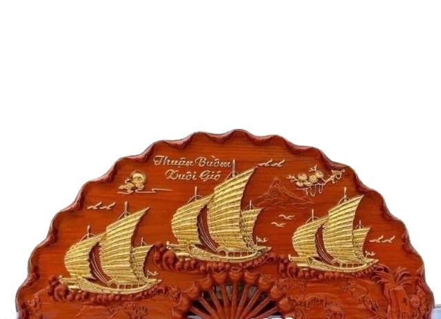 Tranh quạt thuận buồm xuôi gió