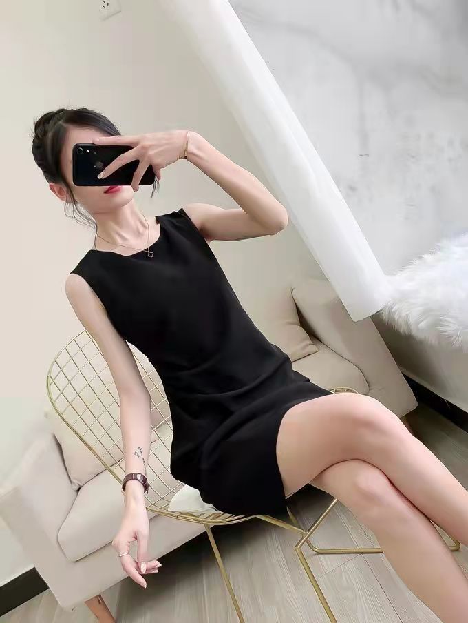 Women's Sleeveless Dress Summer Slim Dress