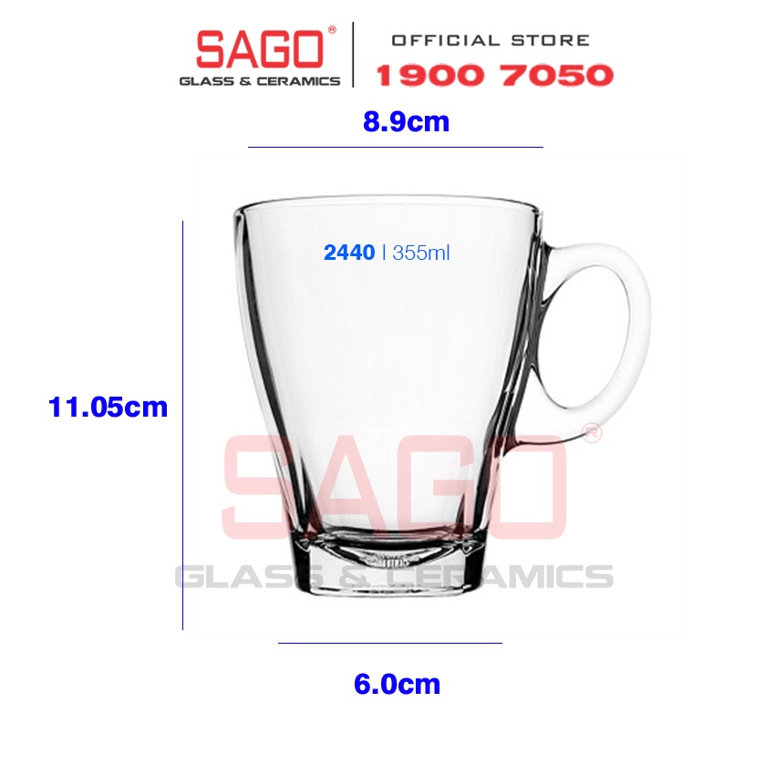Ly thủy tinh ocean caffe americano 355ml | p02440 , thủy tinh cao cấp , nhập khẩu thái lan