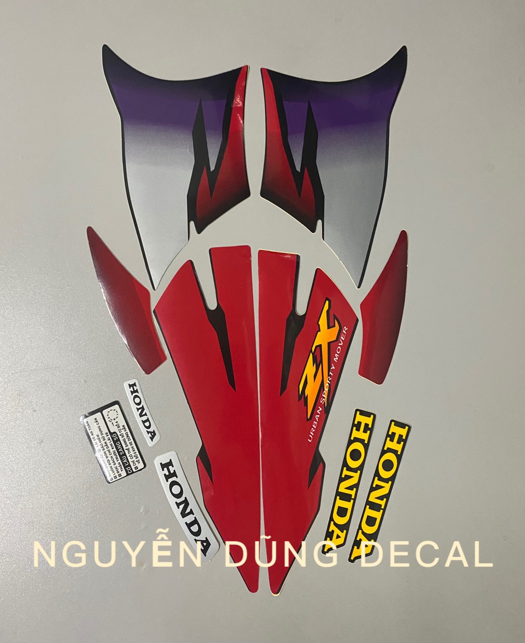 Tem Wave ZX màu đỏ đen (3 lớp)