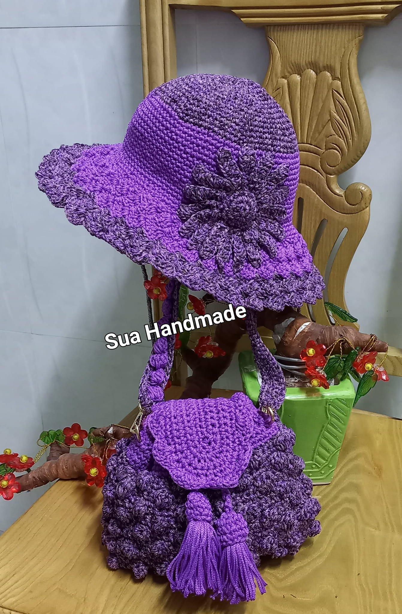Nón Nón handmade chất liệu sợi dệt Việt Nam (Không bao gồm túi)
