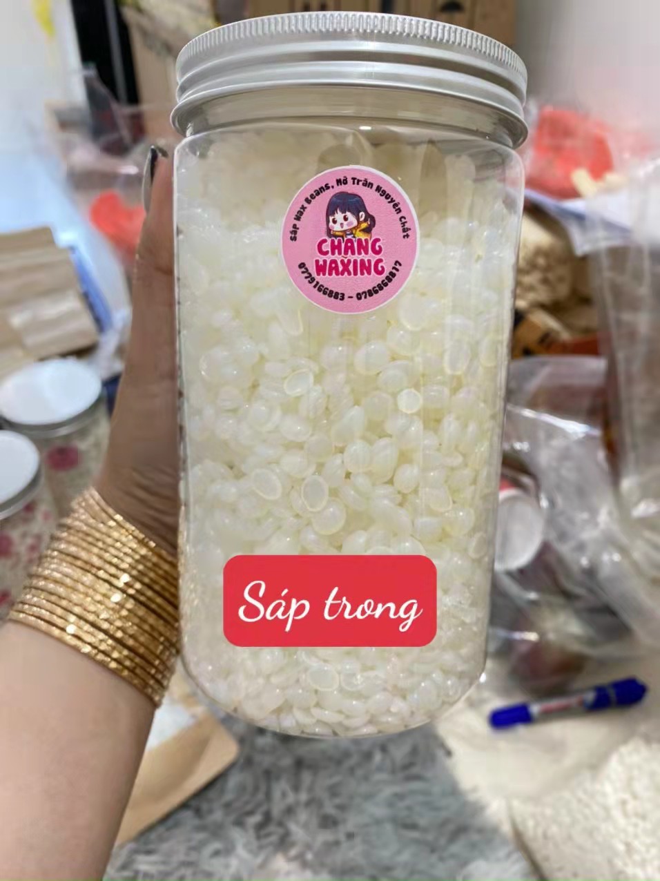 500g SÁP WAX LÔNG HARD BEANS NHẬP KHẨU
