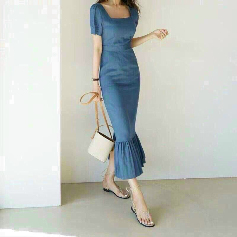 [ HCM]  ĐẦM ÔM JEAN ĐUÔI CÁ