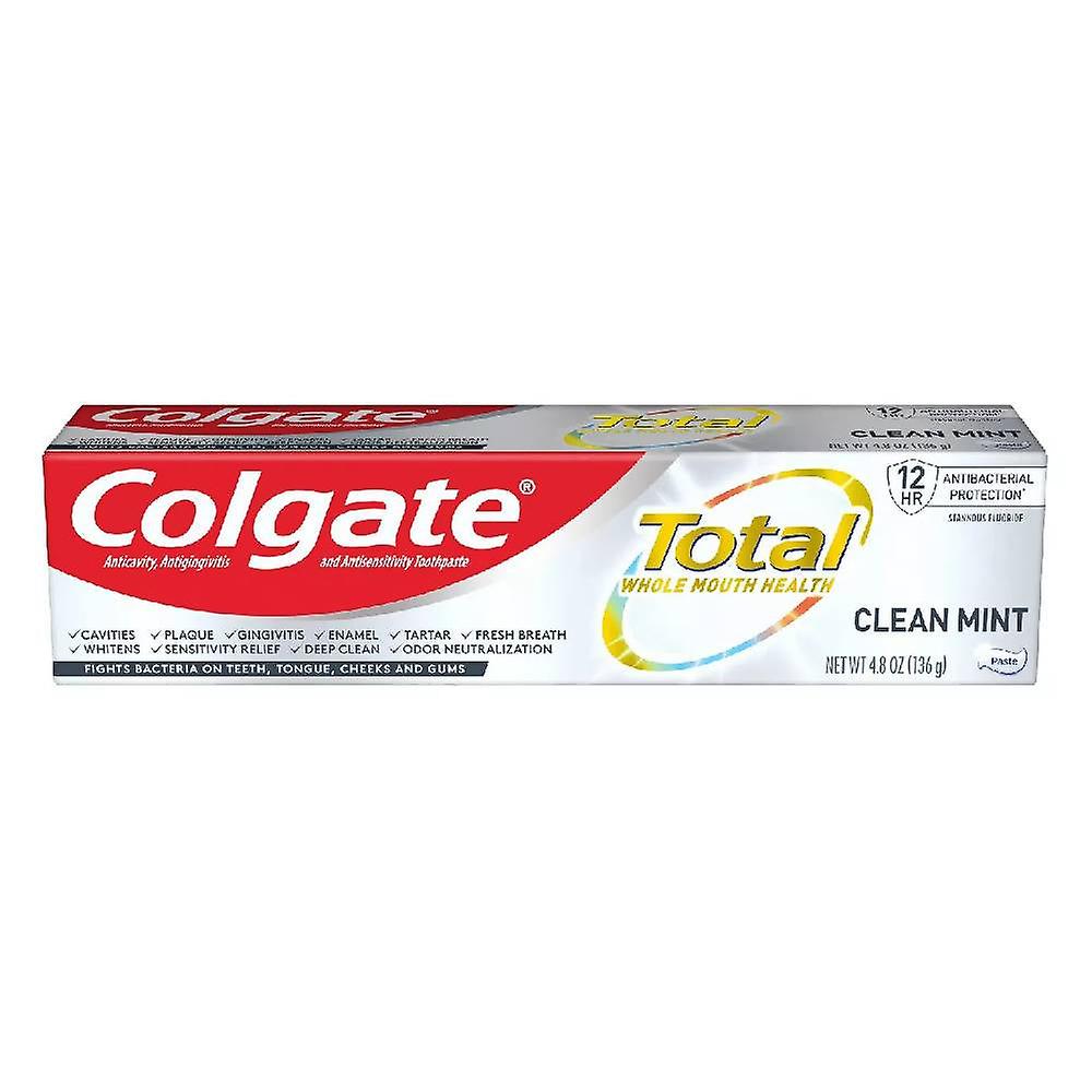 Colgate Total Whitening Toothpaste with Stannous Fluoride and Zinc 136g ...