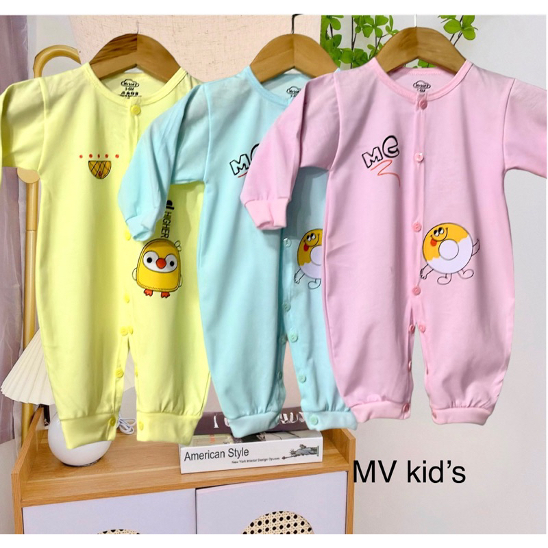 Body cotton liền thân cho bé sơ sinh