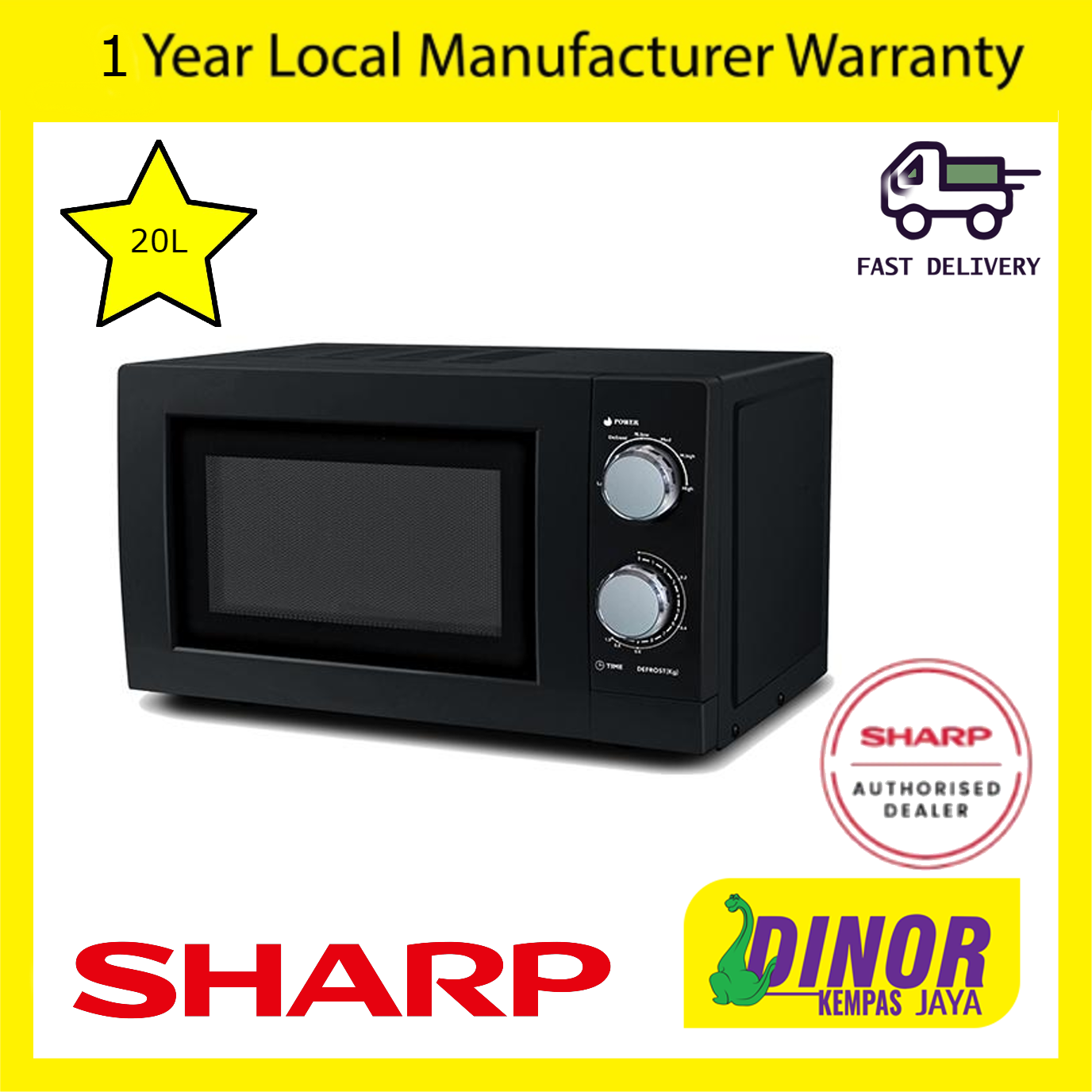 Sharp 20L Microwave Oven R219EK Lazada