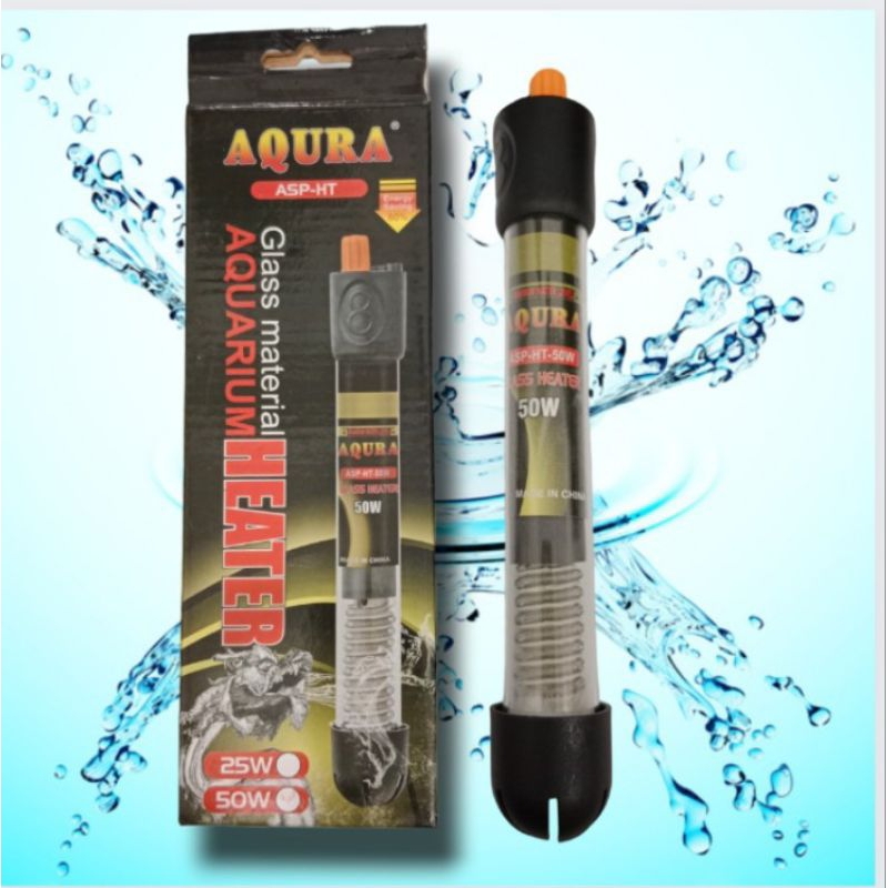 Pemanas Aquarium Heater Kaca AQURA ASP HT 50WATT
