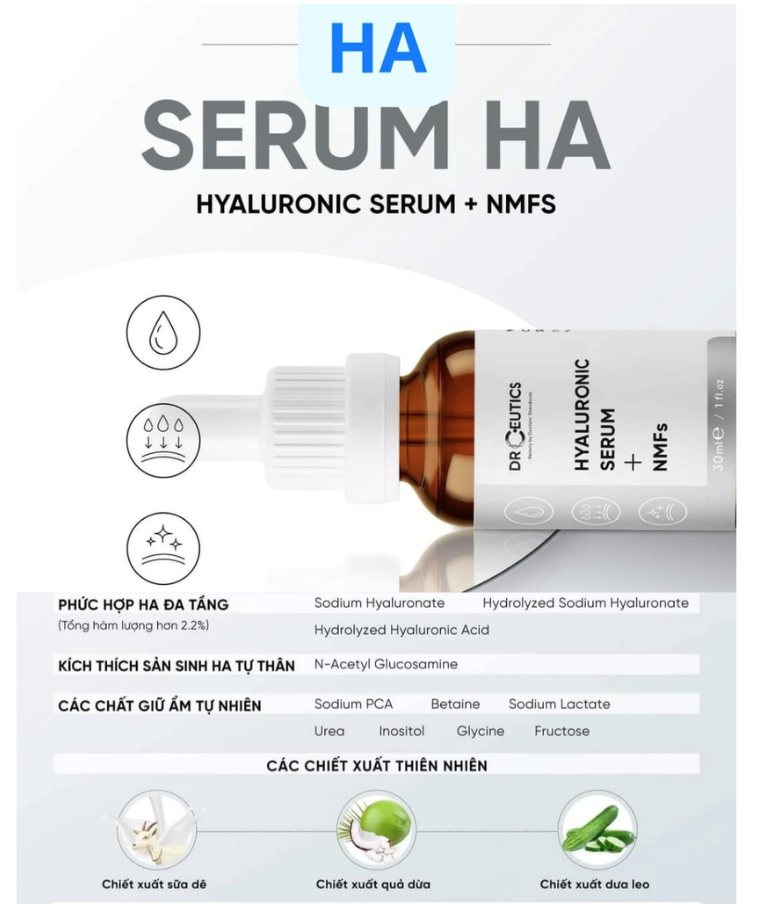 Serum b5 ha b3 niacinamide drceutics 30ml