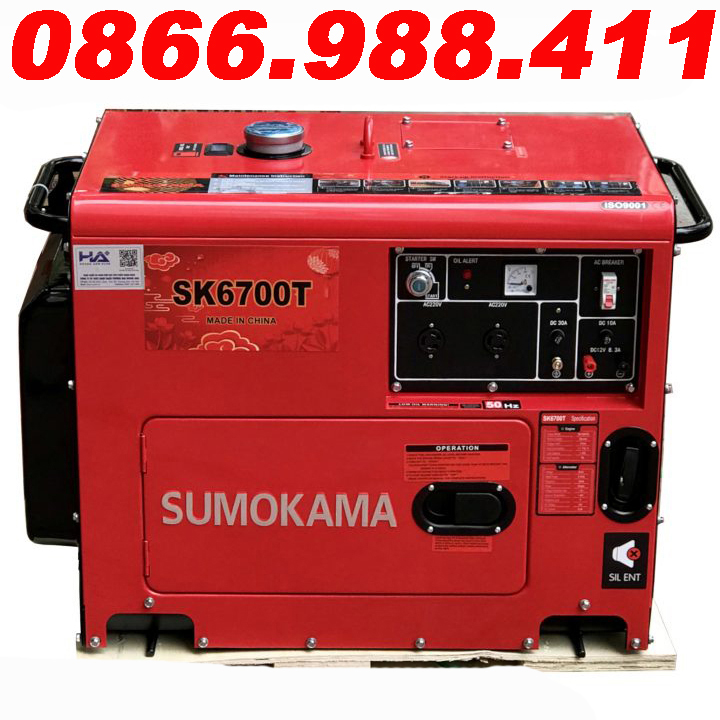 Máy Phát Điện Chạy Dầu 5Kw Sumokama SK6700T