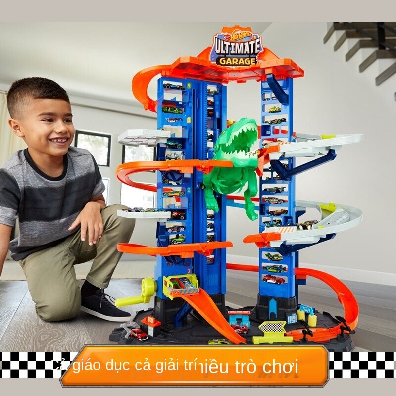 Mattel Hot Wheels Đồ chơi đường đua đường đua đồ chơi trẻ em cậu bé quà tặng xe mô hình đồ chơi-bất khả chiến bại cuối cùng xe quảng trường GJL14