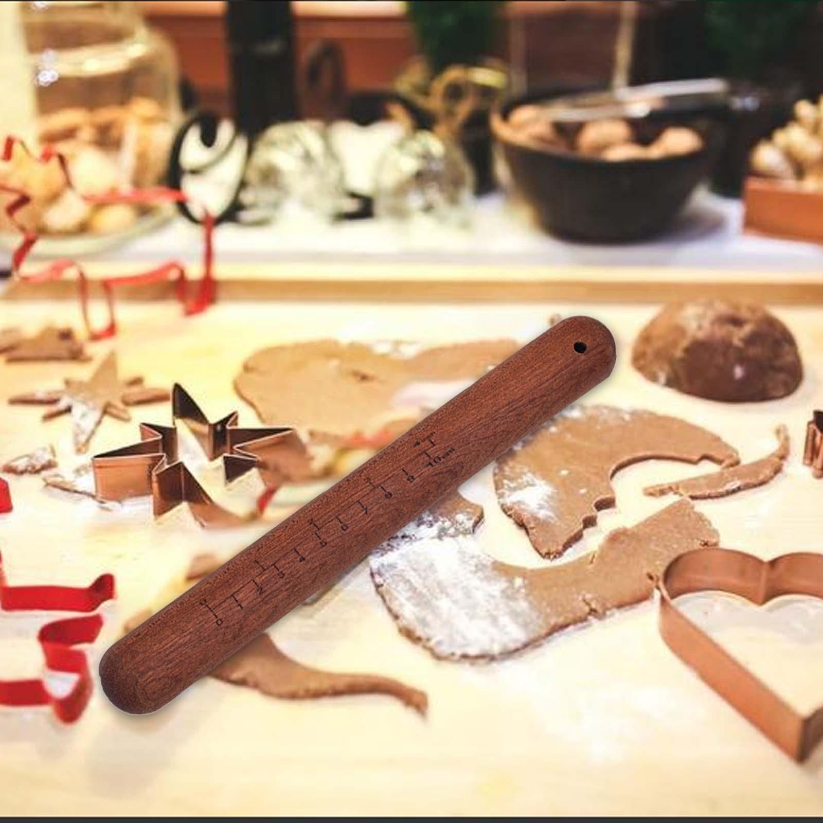 WDClever Dough Rolling Wood Rolling Pin for Dough for Cookies Pasta Dumpling Making