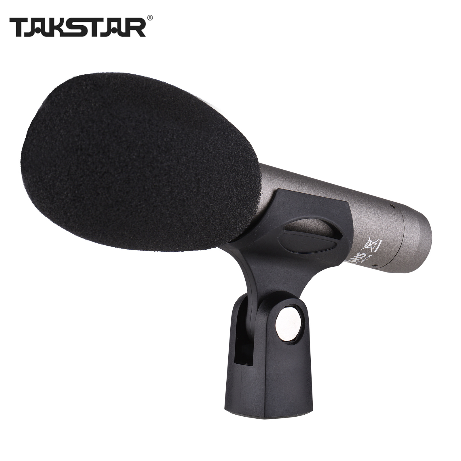 TAKSTAR CM-60 Condenser Microphone XLR Cardioid Mic 48V Phantom Power Supply for Studio Recording Broadcasting Stage Performance Instrument Playing Recording