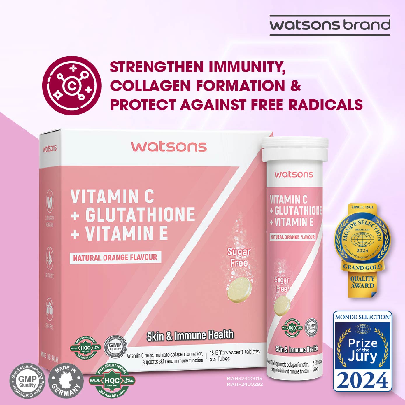 watsons glutathione and collagen Gummies Bottle for Adult watsons glutathione with collagen WATSONS  WATSONS Vitamin C + Vitamin