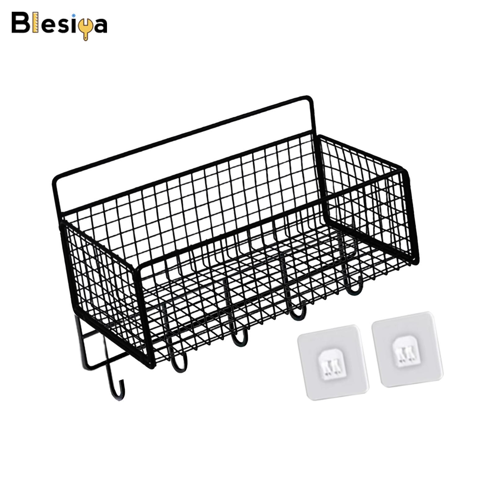 Blesiya Cabinet Storage Basket Sturdy Steel Wire Basket for Fruits Vegetables Snacks