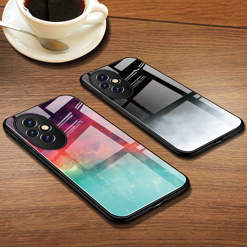 For Honor 200 Pro Lite case Tempered Glass mirror Protector Starry Sky Couple For Honor 200 Lite Pro Back Cover Phone Cases.