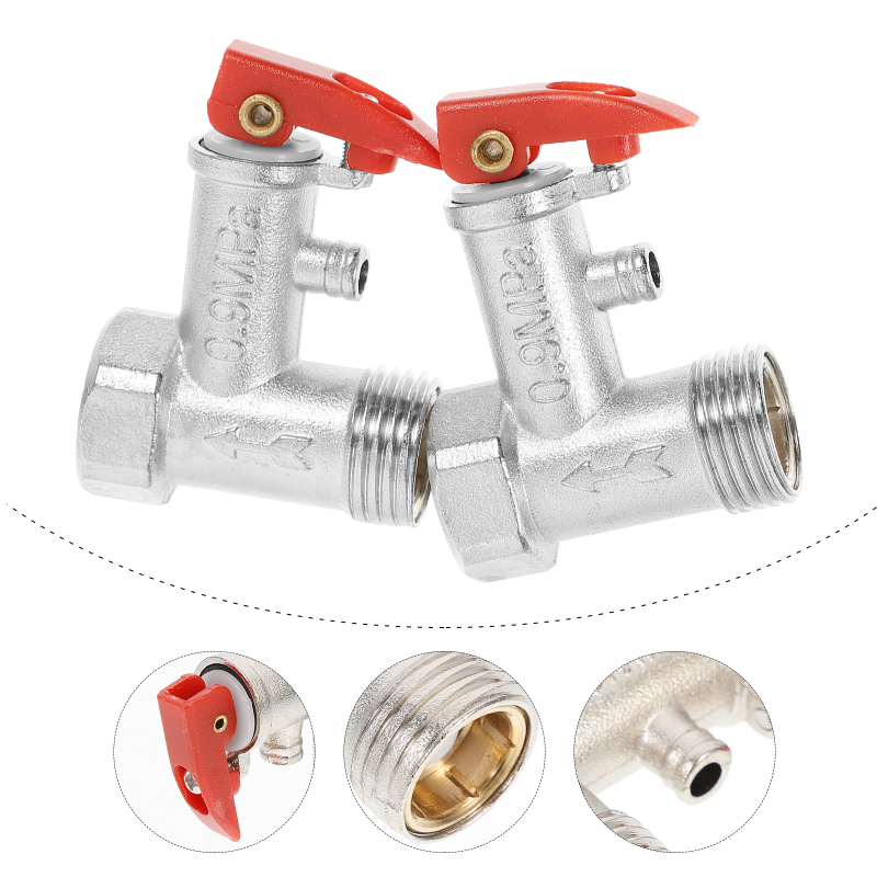 Dreamhigher 2 Pcs Pressure Relief Valve Water Heater Pressure Reducing