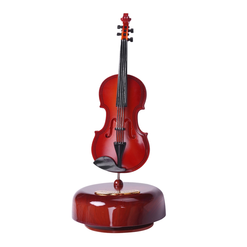 Violin Music Box, Rotating Musical Base, Classical Music Box Instrument ...