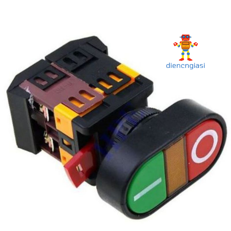Nút nhấn on-off phi 22 có đèn 220v