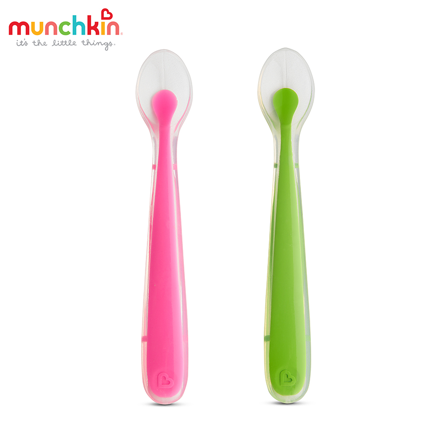 [HCM]Bộ 2 thìa silicon Munchkin MK27106 - Chính Hãng