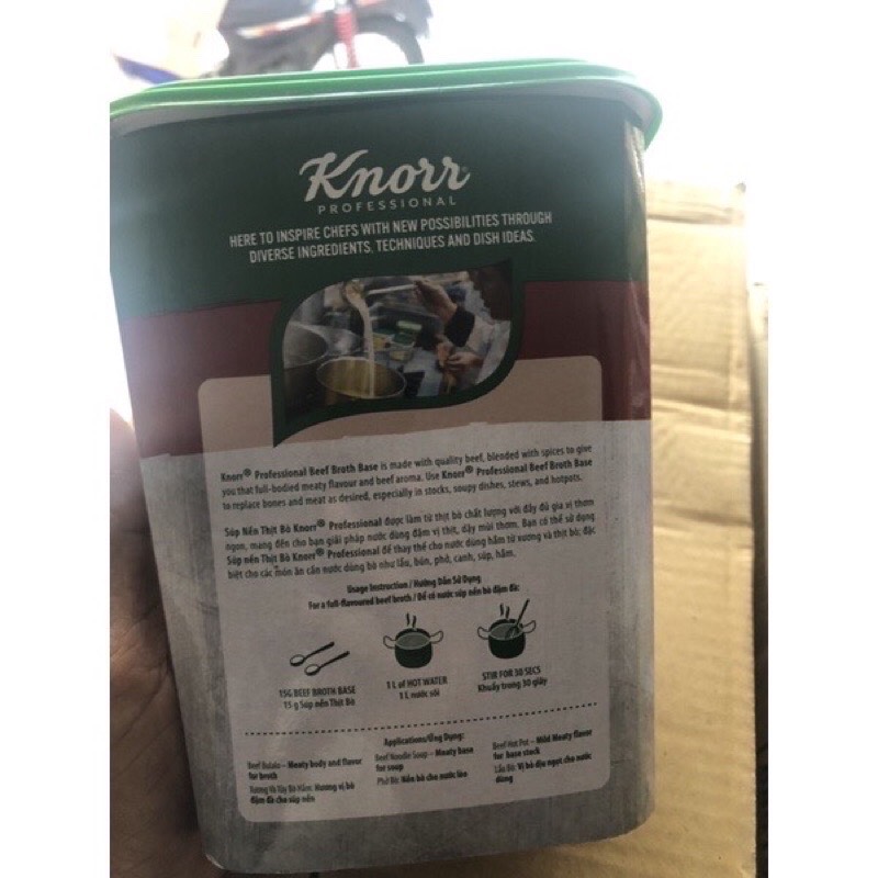 Súp nền thịt bò Knorr hũ 1,5kg