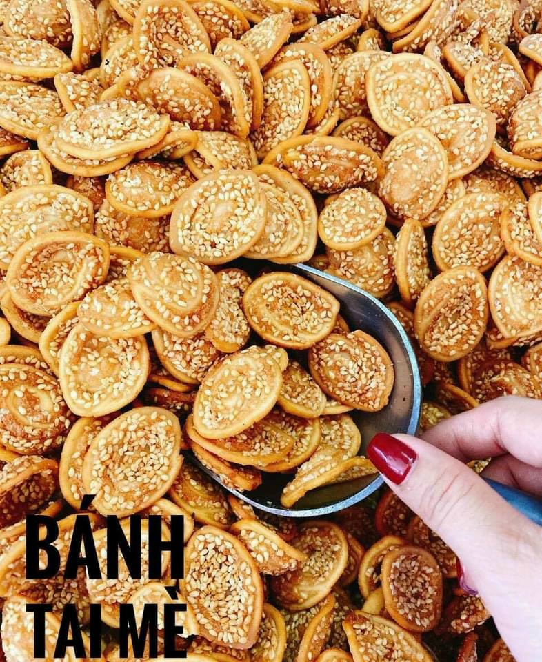 Bánh tai mè - 500g - ăn vặt siêu ngon - bánh tai heo mè