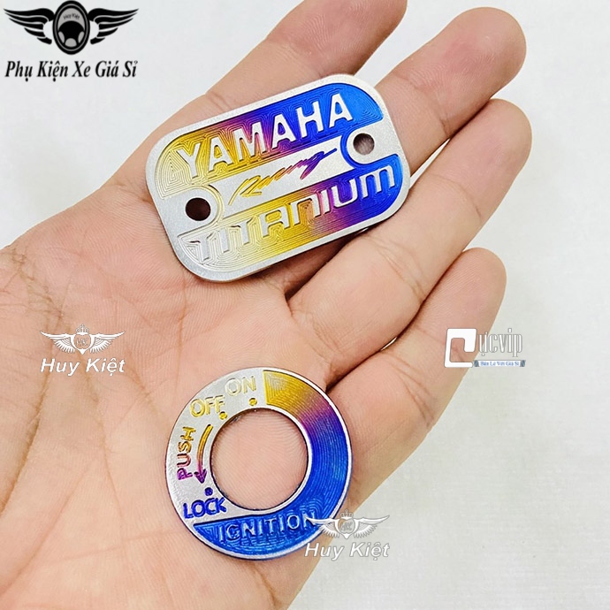 Ốp chụp ổ khóa + nắp dầu titan vario, winner x, sonic, satria, raider, exciter, sirius ms5075