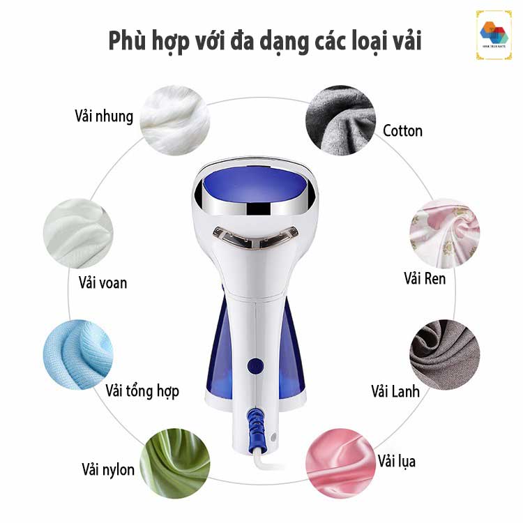Bàn là hơi nước, máy ủi quần áo ASB-16 phiên bản đa năng 4 trong 1, ba cấp độ ủi với 1600W mạnh mẽ, gấp gọn tiện lợi sử dụng ở nhà hoặc công tác, du lịch, nạp nước ngoài tiện lợi