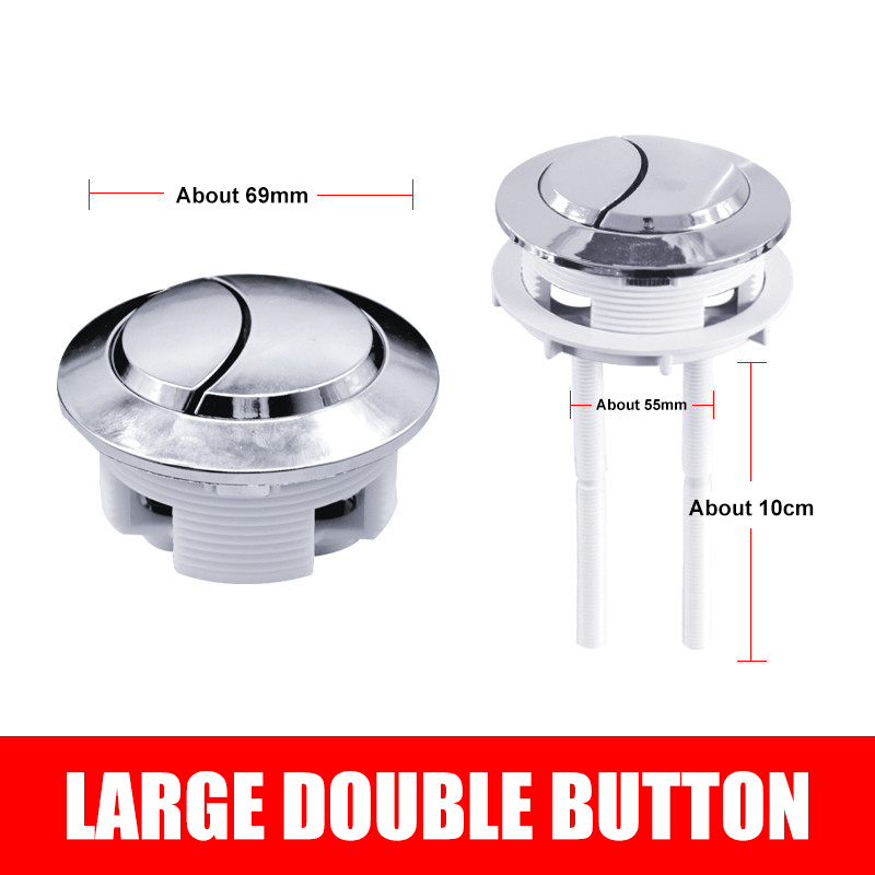 Nút xả bồn cầu Đẩy kép Nút xả bồn cầu Đường kính 58mm, 69mm Nút xả bồn cầu thay thế Phụ kiện bồn cầu
