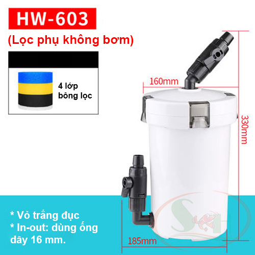 Lọc phụ sunsun hw ew 603, 604 mini không bơm pre filter lọc thô