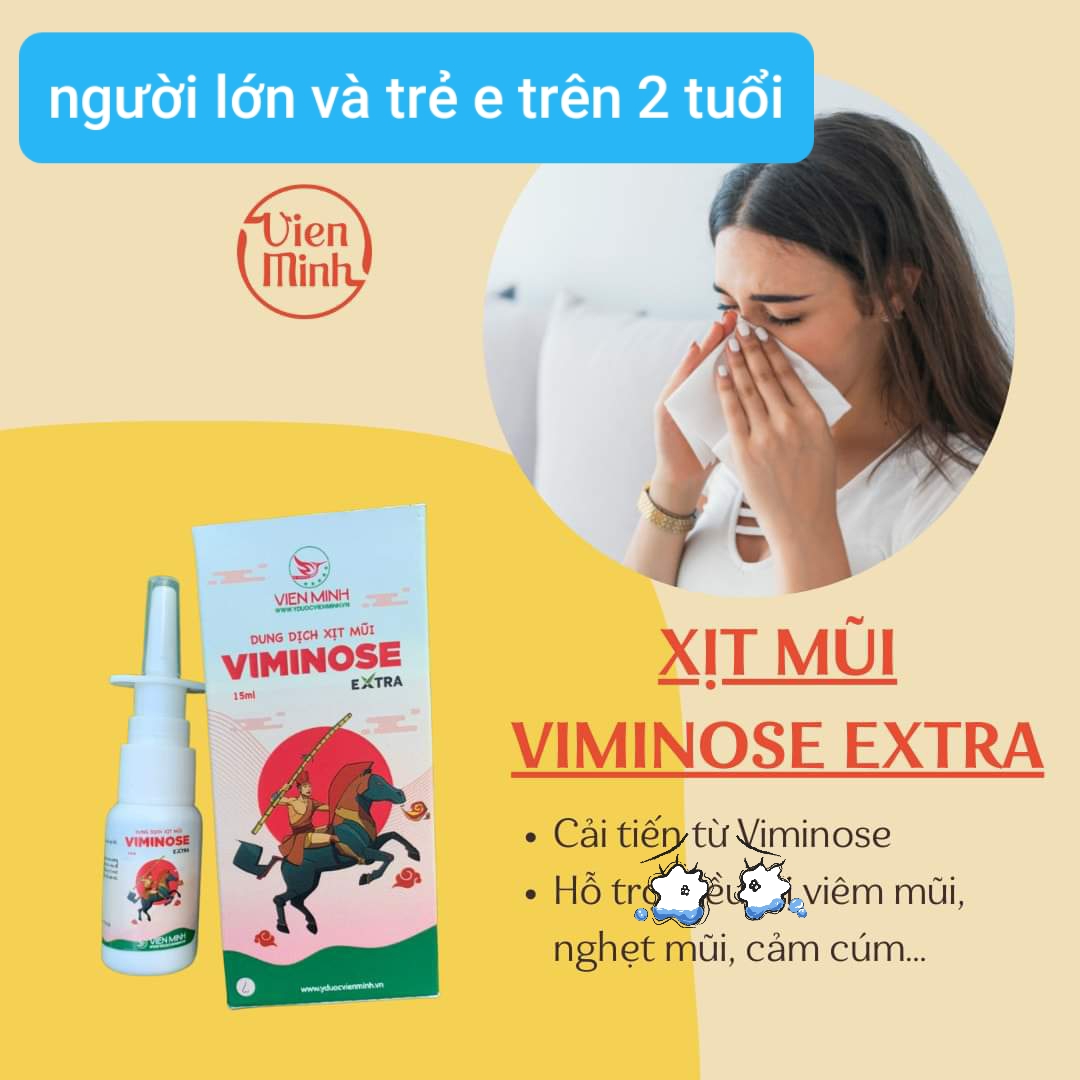 Xịt mũi Viminose xtra Viên Minh Đường