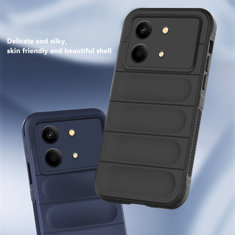 Tokifu For Xiaomi Pocophone X6 Neo Illusionary Shield Silicone Soft Shell Anti-fall And Shock-absorbing Protective Phone Case.