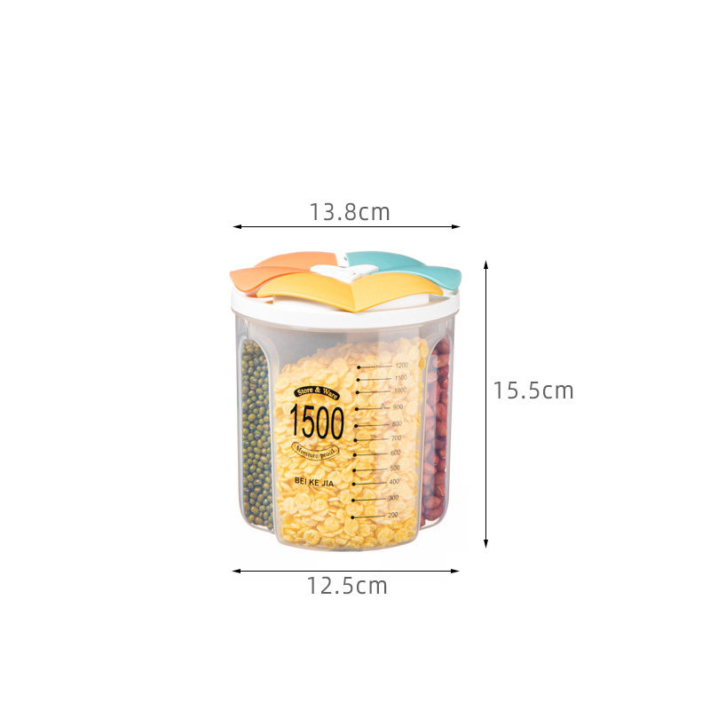 Clear sealed jar Kitchen storage box with lid Food grade storage jar Plastic bottle jar