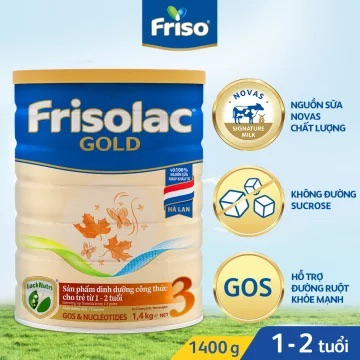 Frisolac Gold 3 Formula Milk for Babies 1-2 Years Old 1.4kg