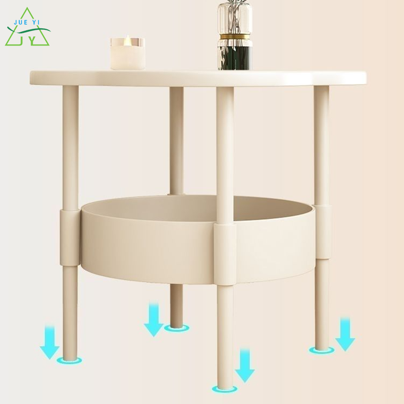 KS Creative small coffee table modern simple table living room mobile storage rack cream style sofa side cabinet flower side table
