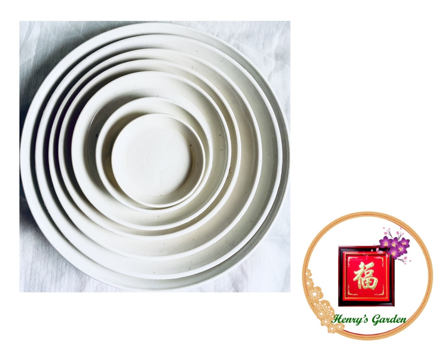 Đĩa lót chậu tròn - Phi 15cm - #040D#