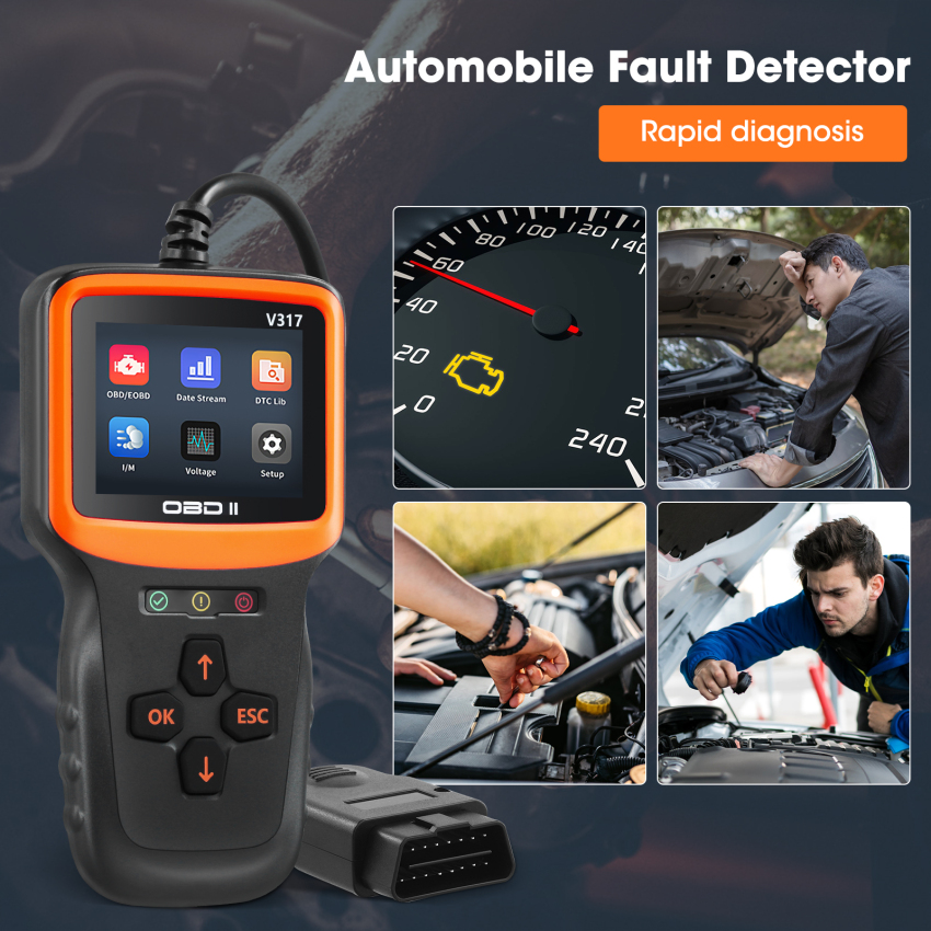 Car OBD2 Scanner Code Reader Engine Fault Code Reader Scanner CAN Diagnostic Scan Tool