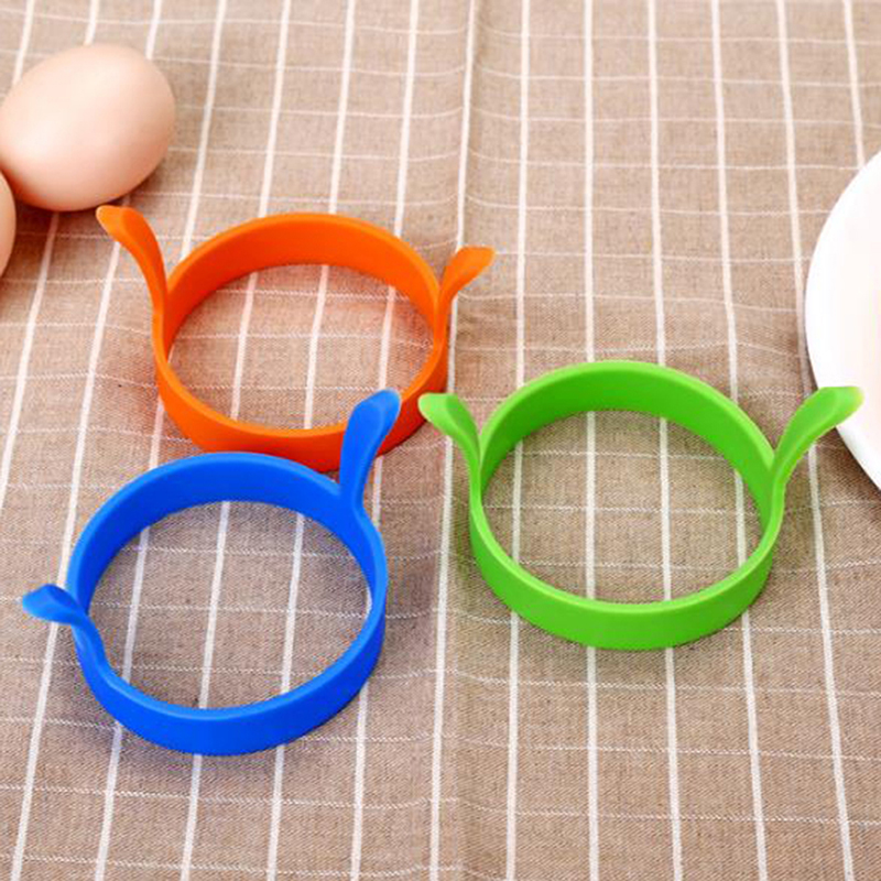 1PC Silicone Fried Egg Pancake Ring Omelette Fried Egg Round Shaper Eggs Mould